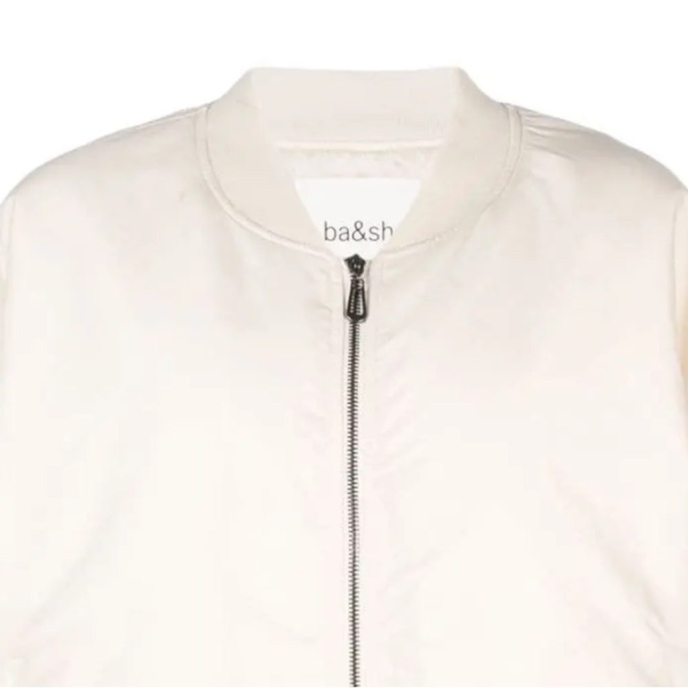 NWT Ba&sh Ivory Bomber Jacket - Picture 7 of 16